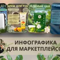 Инфографика для макркетплейсов, в Москве