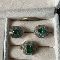 Серьги позолота 925, в Люберцы