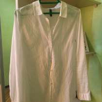 Белая рубашка H&M, в Краснодаре