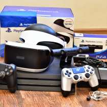PlayStation 4 Pro, очки PS VR, камера PS Camera и 2 джойстик, в г.Алматы