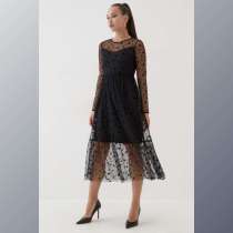 Шифоновое платье с воланом, в Москве