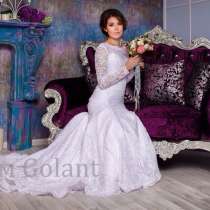 Кружевное свадебное платье русалка, в Москве