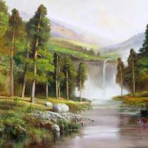 Картина Коваль А.Н. "Водопад в горах", в г.Николаев