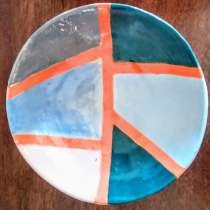 голубая тарелка ручной работы, в г.Иерусалим