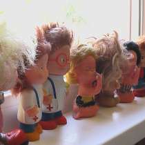 Игрушки резиновые с волосами. СССР, в Саратове