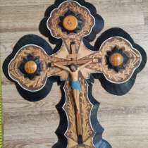 Деревянный крест распятие, большой, ручная авторская работа, в Ставрополе