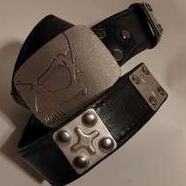 Ремень байкерский мужской кожаный, в Ярославле