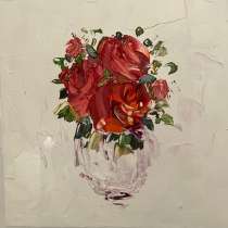 Картина маслом Букет роз, в Москве