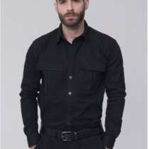 Джинсовая куртка-рубашка для мужчины, цвет чёрный, в Волгограде