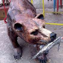 Кованая скульптура"Медведь", в Краснодаре
