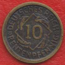 Германия 10 пфеннигов рентенпфеннигов 1923 г. D Мюнхен, в Орле