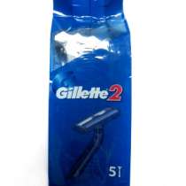 Одноразовые станки Gillette2 (5шт) оптом, в Северске