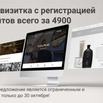 Сайт-визитка с регистрацией клиентов всего за 4900, в Ярославле