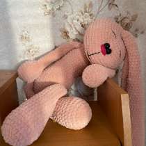 Игрушки крючком, ручная работа, заяц, в Канске