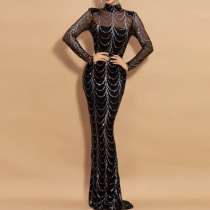 ~черное блестящее платье~, в Москве