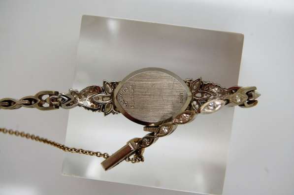 Женские часы LeCoultre (золото+платина) с бриллиантами в Москве фото 5