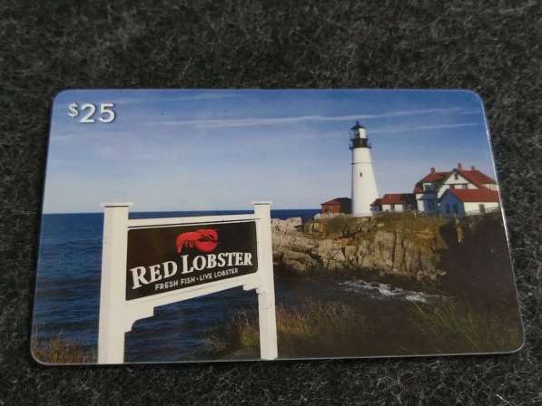 США Подарочная карта на 25$ ресторана " Red Lobster "