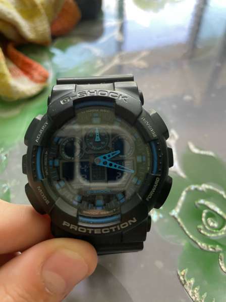 Часы Casio g-shock ga 100, синие