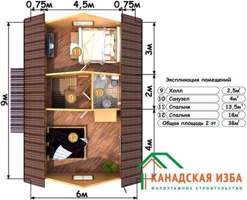 Продается дом из бруса по проекту «Имение» в Москве фото 3