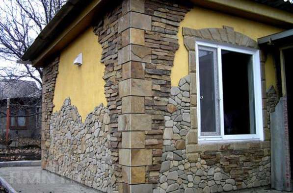 Отделка фасадов домов искусственным камнем в Чите в Чите фото 14