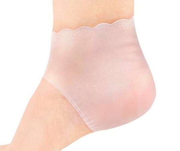 Силиконовые носочки для увлажнения пяток в фото 4