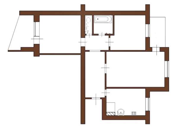 Большая Квартира В Хорошем Доме! в фото 13
