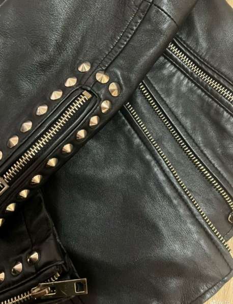 Кожаная куртка Zara косуха в Москве фото 6