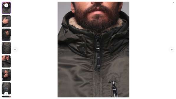 Куртка зимняя мужская пилот (бомбер) в Петрозаводске фото 4