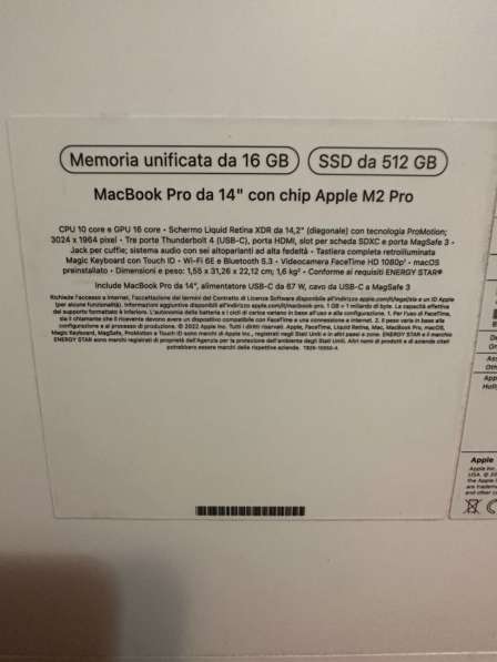Apple MacBook Pro 14 дюймов M2 Pro Core: 10 процессоров, 16 в Москве фото 3