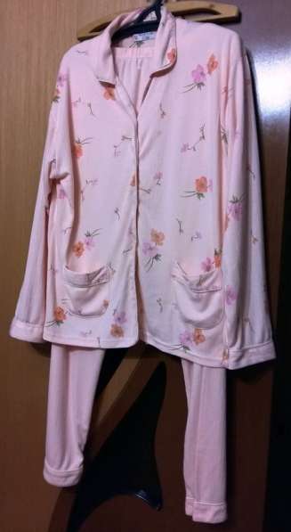 Пижама женская персиковая в цветочек размер XXXL