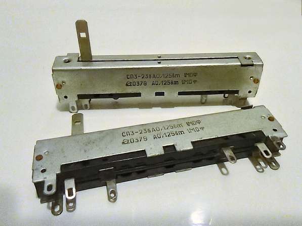 Резистор переменный СП3-23б 1 мОм, стерео, из СССР