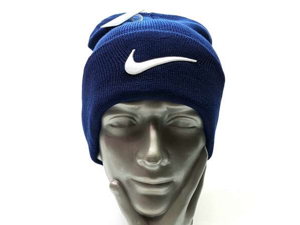 Шапка Nike flap т. синий в Москве фото 8