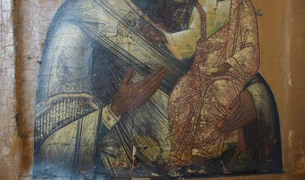 Икона Матери Божией «Смоленская» высокого письма. XVII век в Санкт-Петербурге фото 7