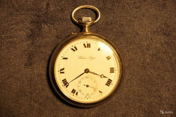 Старинные карманные часы Павелъ Буре. Россия, 1918 в Санкт-Петербурге фото 4