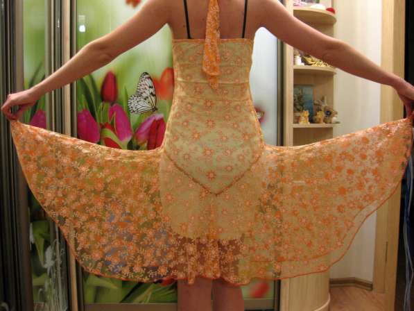 Продам оранжевое платье в Севастополе фото 7