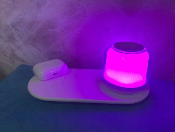 Умный ночной светильник с беспроводной зарядкой в Путилково фото 4