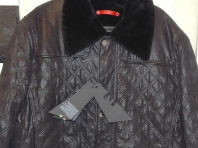 новая мужская кожаная куртка-пальто кожа+натуральный мех в Сочи фото 3