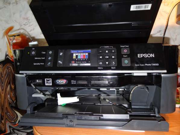 Продам МФУ Epson Stylus Photo TX650 +СНПЧ в Мурманске фото 3