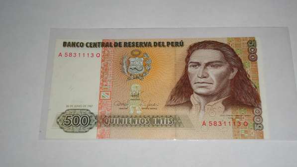 Перу, 500 инти, 1987 г., Unc