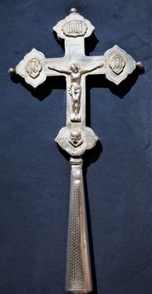 Старинный требный (водосвятный) крест. Серебро «84». XIX в в Санкт-Петербурге фото 11