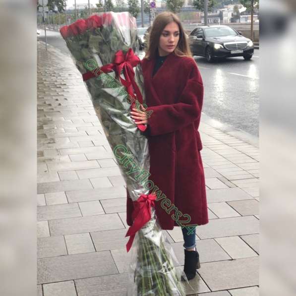 Высокие розы Длинные розы в Москве фото 4
