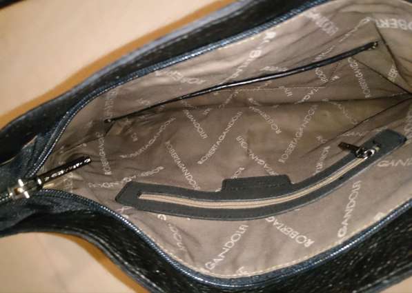 Сумка Пан-чемодан черная комбинирован натуральная кожа 35*25 в Казани