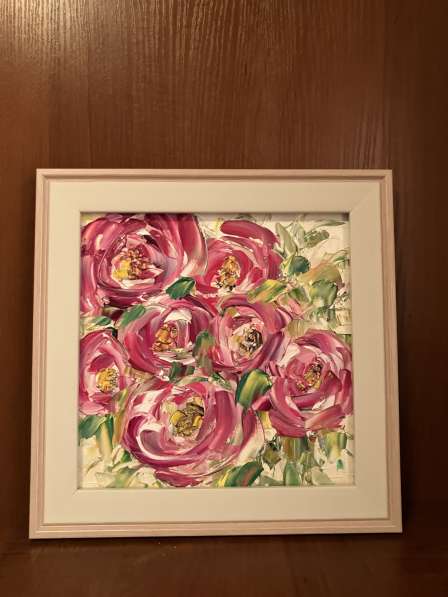 Картина маслом. Летний сад