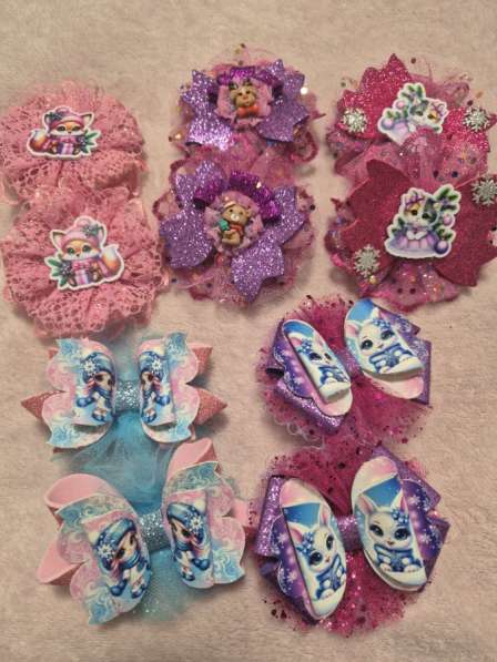 Зимние бантики для девочек в Москве фото 16