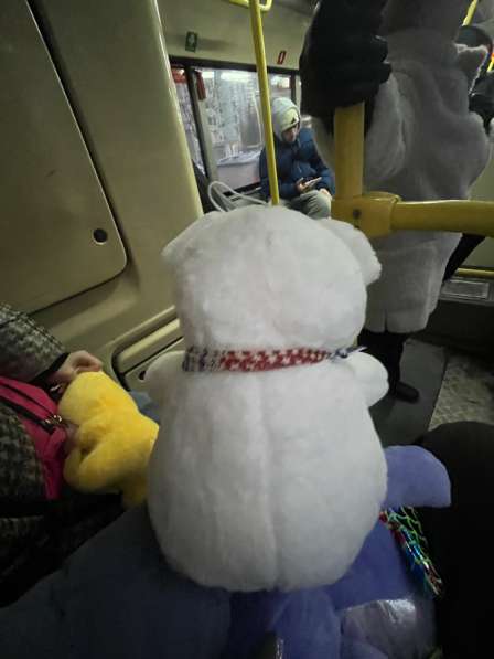 Белый мишка, мягкий