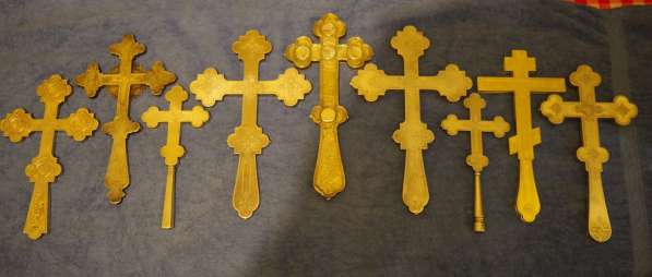 Коллекция из 9-ти старинных напрестольных крестов. XIX век в Санкт-Петербурге фото 7