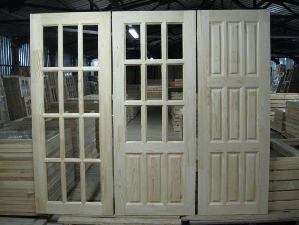 Двери деревянные филенчатые со склада и на заказ