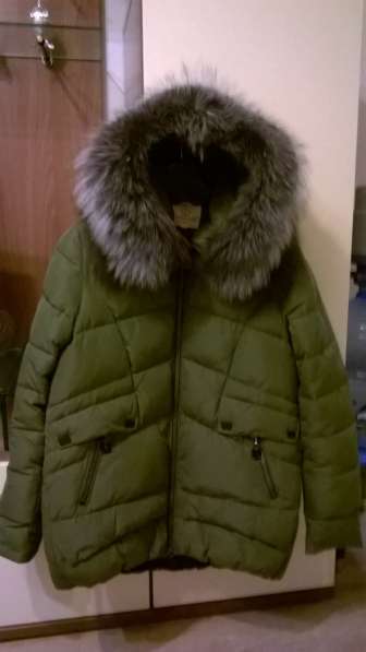 Пуховик- зимняя куртка женская с опушкой чернобурки в Самаре