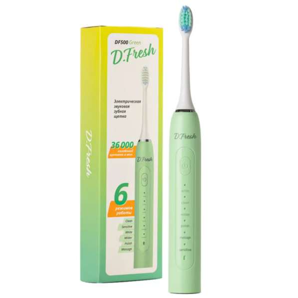Электрические зубные щетки D. Fresh DF500 в зеленом цвете