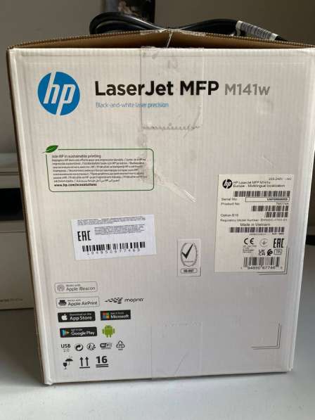 Принтер HP LaserJet MFP M141w с Wi-Fi подключением в Москве фото 6